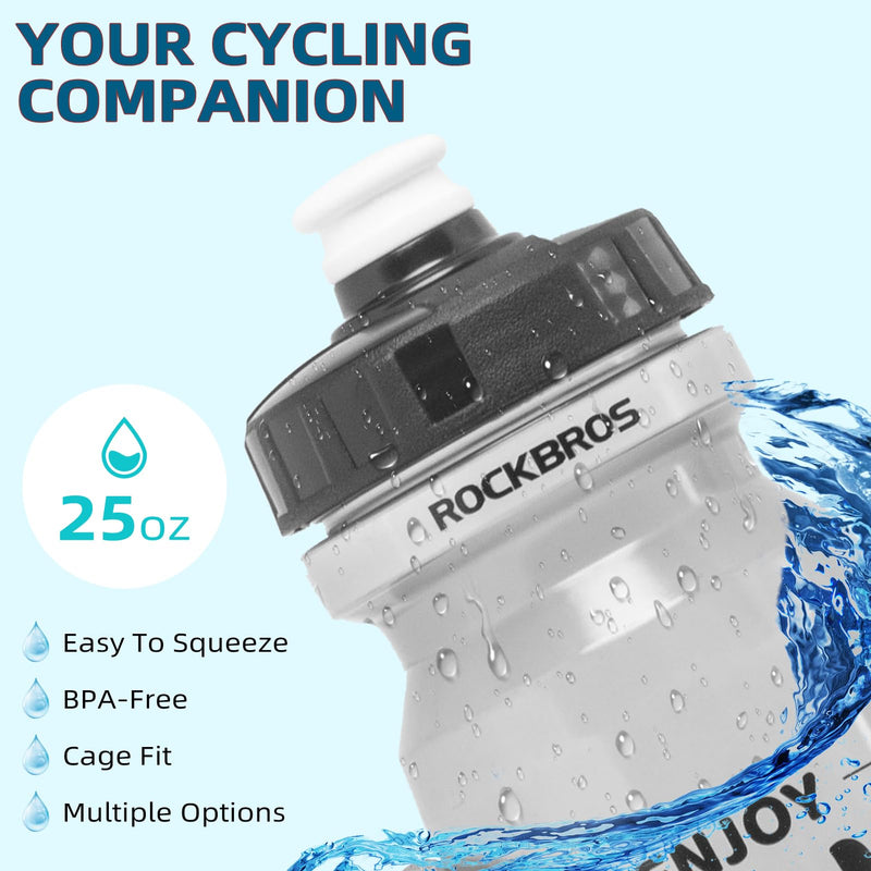 Load image into Gallery viewer, ROCKBROS Cycling Water Bottle 20-25oz Cycling Bottle BPA-Free
