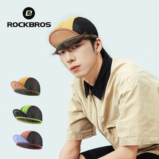 ROCKBROS Lightweight Cycling Cap, Flip-up Brim, Breathable  UV Protection