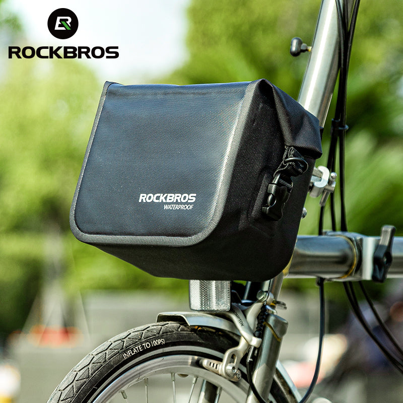 Load image into Gallery viewer, ROCKBROS Waterproof Bicycle Bag Folding Bike Front Basket Shoulder Pack Handlebar Bag
