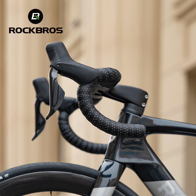 Load image into Gallery viewer, ROCKBROS Silicone PU Bicycle Handlebar Tape Soft Breathable Road Bike Tape Shock-absorption Anti-Slip Gravel Bicycle Handlebar Wrap Drop Bar Belt
