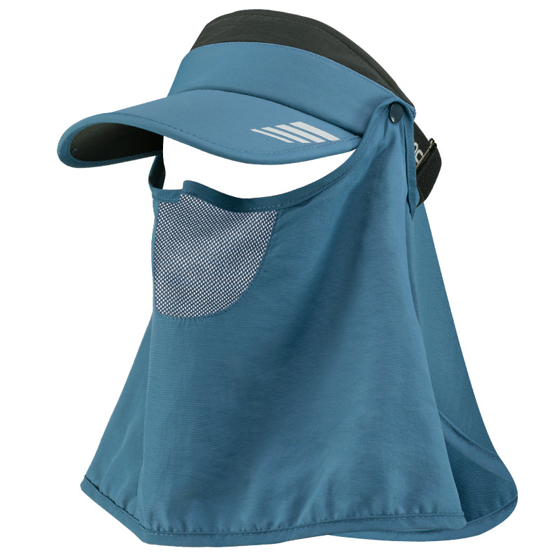 Load image into Gallery viewer, ROCKBROS Ice Silk Full Face Sunhat 360° Anti-UV Adjustable Hiking Fishing Cap
