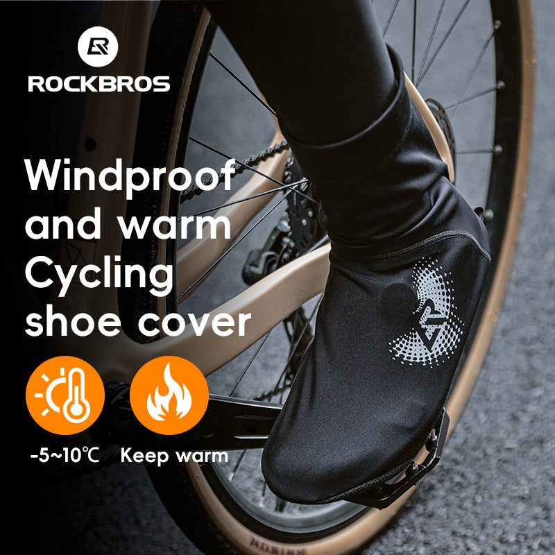 Load image into Gallery viewer, ROCKBROS Winter Cycling Shoe Covers, Thermal Windproof, Water-Resistant Overshoes
