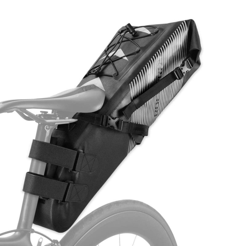 Load image into Gallery viewer, ROCKBROS Waterproof Bikepacking Saddle Bag 14L Adjustable Capacity Easy Install
