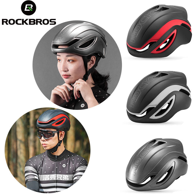 Load image into Gallery viewer, ROCKBROS Road Aero Bike Helmet for Adults TT Triathlon Helmet for Cycling
