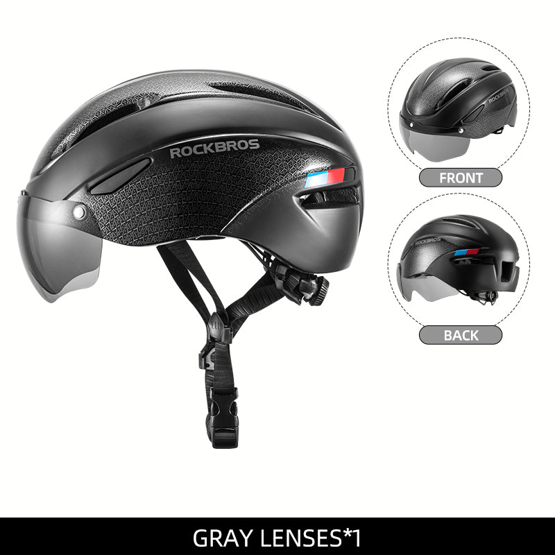 Load image into Gallery viewer, ROCKBROS Ultralight Magnetic Goggles Cycling Helmet
