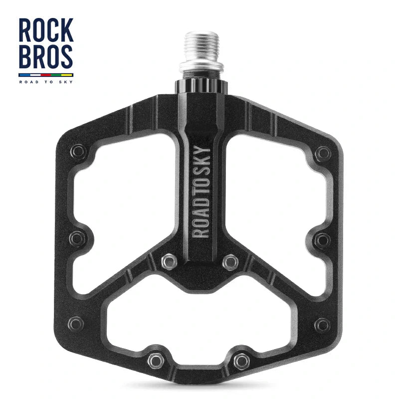 Load image into Gallery viewer, ROCKBROS Large Tread CNC Aluminum Pedals with Sealed Bearings-Road To Sky
