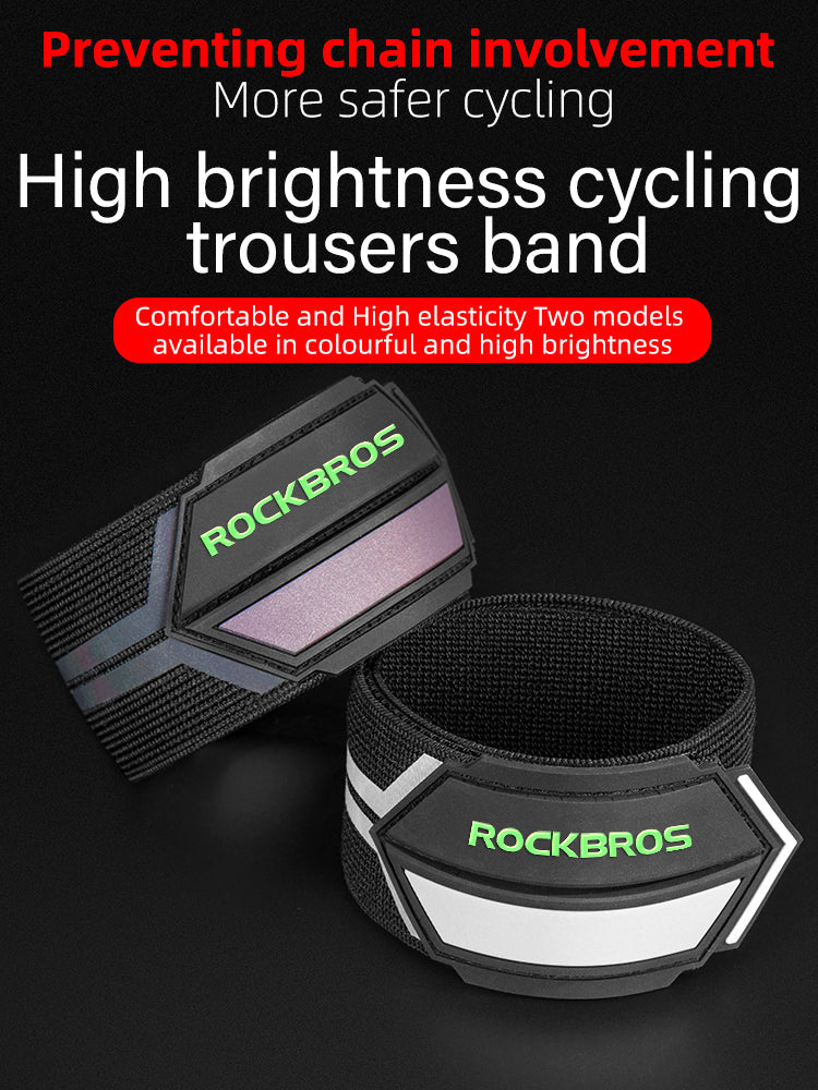 Load image into Gallery viewer, ROCKBROS High Brightness Reflective Trouser Band Adjustable Elastic

