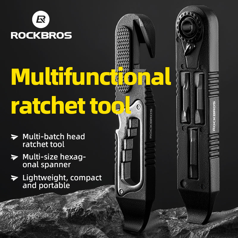 Load image into Gallery viewer, ROCKBROS Multi-function Ratchet Tire Lever with Hex Wrench and File Blade
