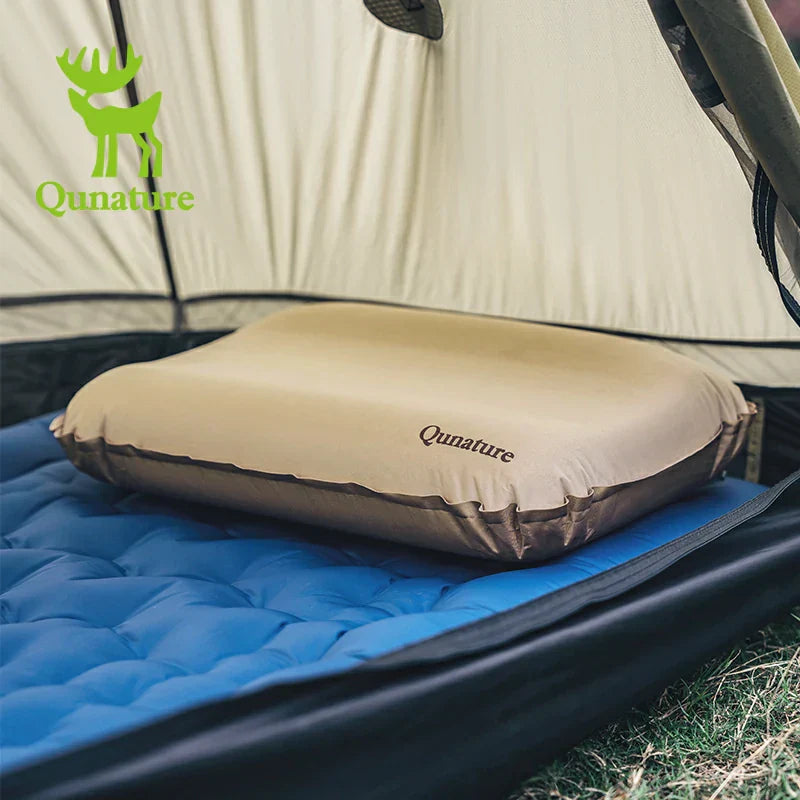 Load image into Gallery viewer, Qunature Self-Inflating Cheese Sponge Pillow with 3D High Elastic Support
