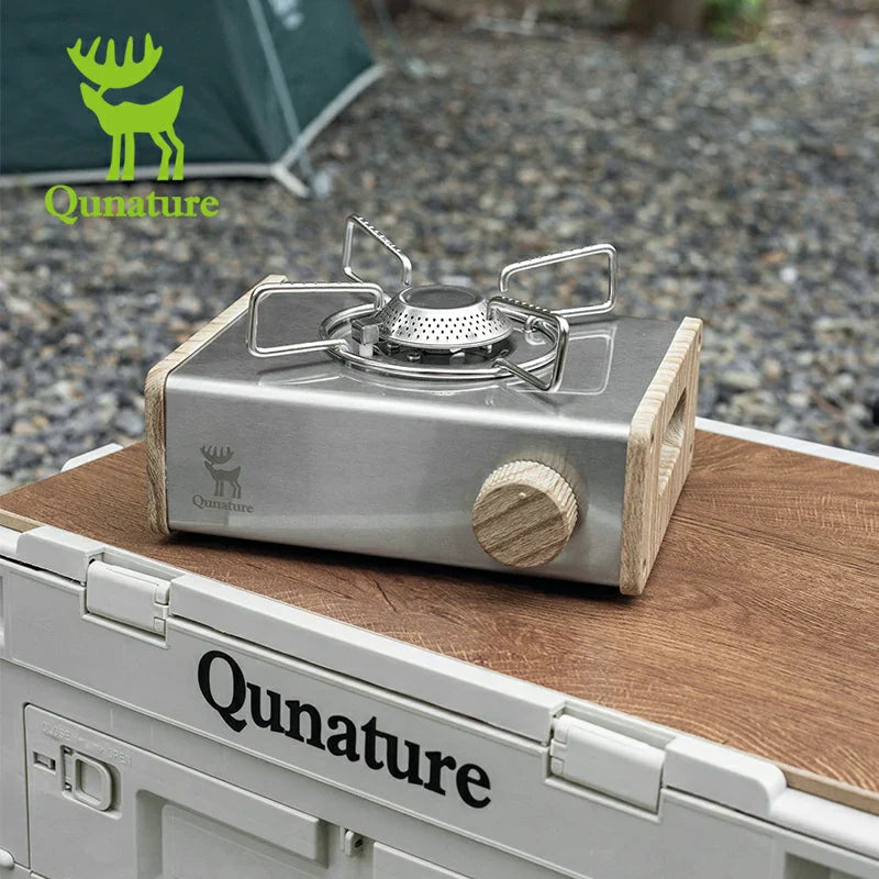 Load image into Gallery viewer, Qunature Mini Cassette Stove with 2.8KW Flame Magnetic Gas Tank Portable Design
