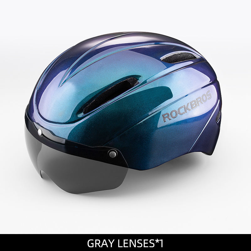 Load image into Gallery viewer, ROCKBROS Ultralight Magnetic Goggles Cycling Helmet
