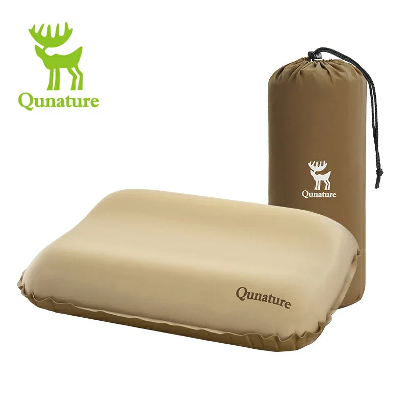 Load image into Gallery viewer, Qunature Self-Inflating Cheese Sponge Pillow with 3D High Elastic Support

