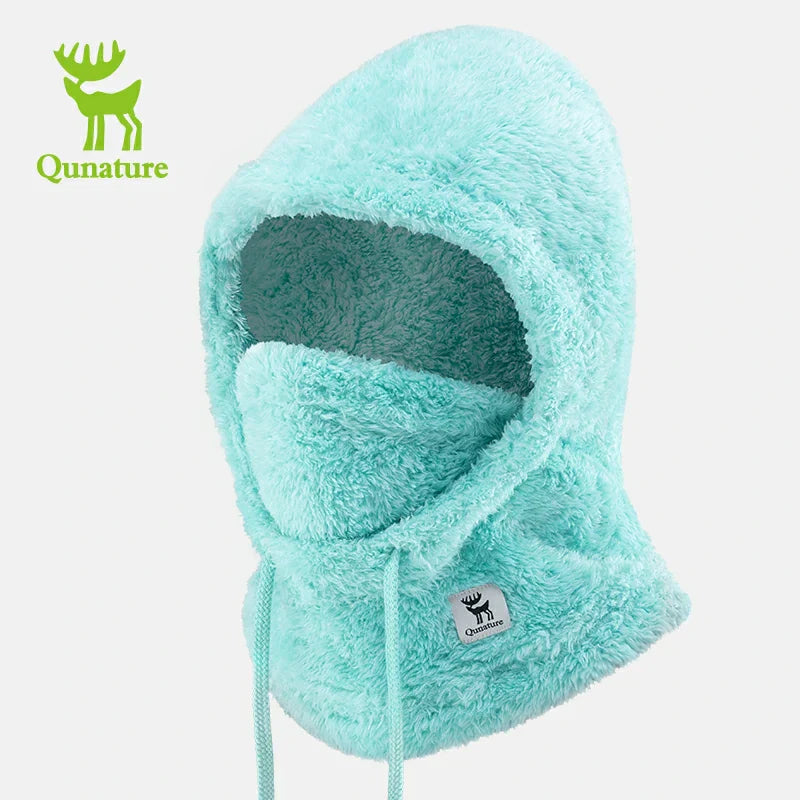Load image into Gallery viewer, Qunature Thermal Fleece Helmet Liner – Windproof Balaclava Hood for Skiing and Winter Sports
