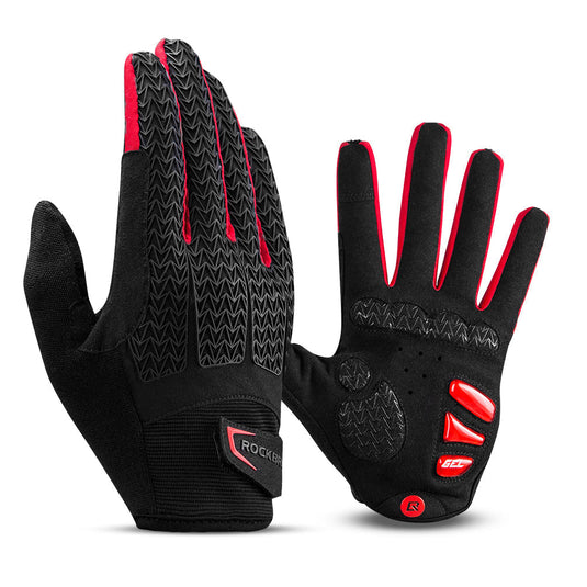Cycling Gloves Full Finger with Gel Padded Shock Absorbing – Roof Top Overland