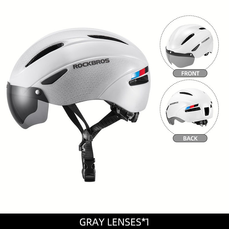 Load image into Gallery viewer, ROCKBROS Ultralight Magnetic Goggles Cycling Helmet
