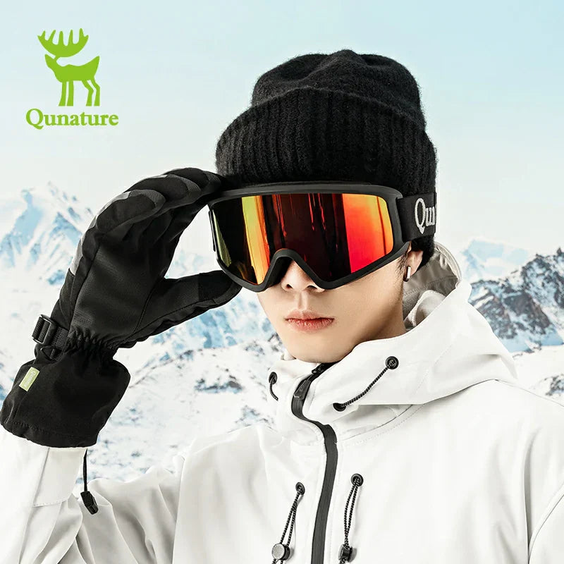Load image into Gallery viewer, Qunature Anti-Fog Cylindrical Ski Goggles Double-Layer Lenses UV400 Protection
