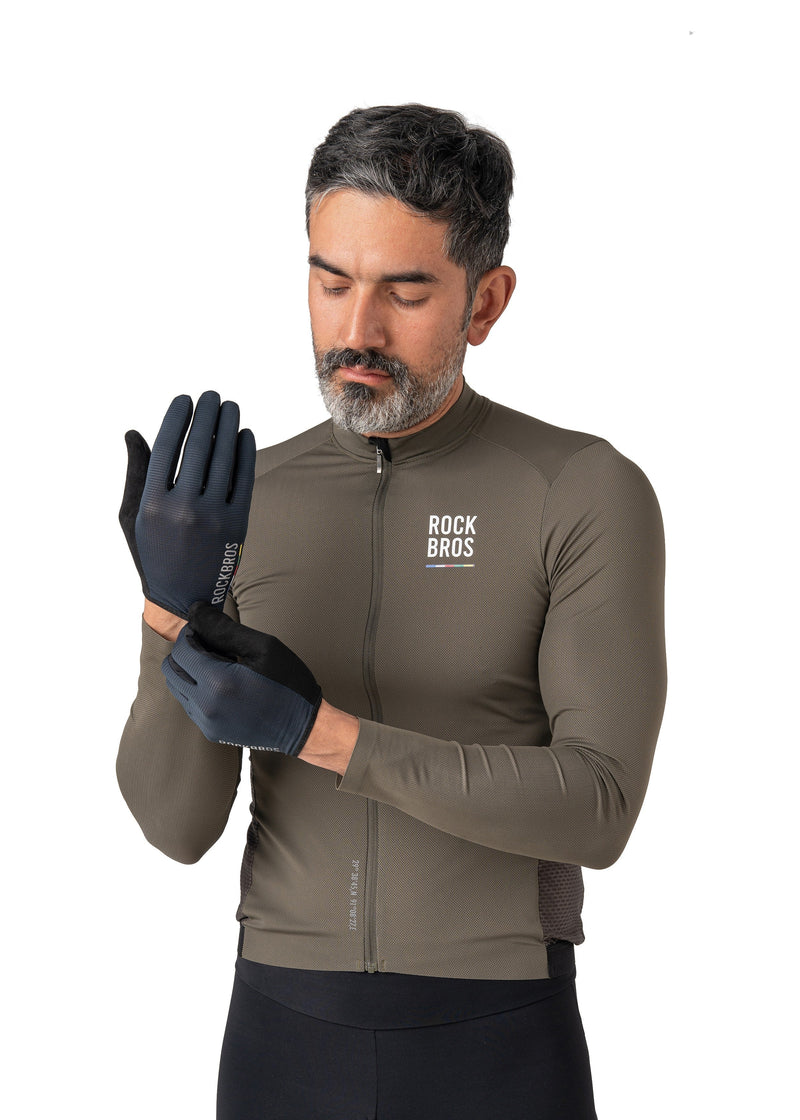 Load image into Gallery viewer, ROCKBROS Road-to-Sky Fine Sheepskin Full Finger Gloves
