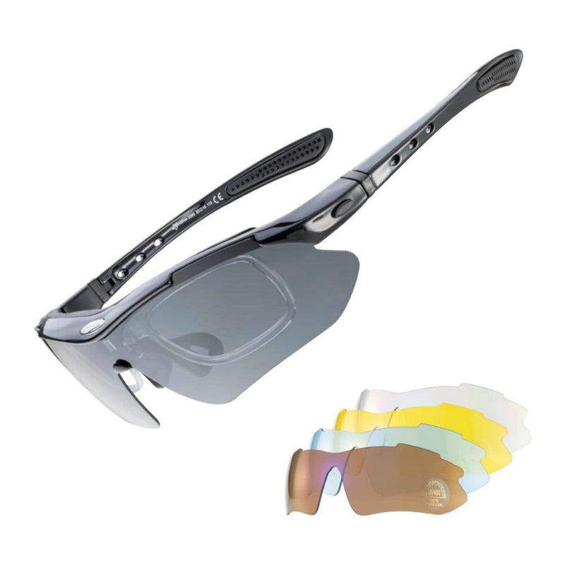 Load image into Gallery viewer, Slim Polarized Sports Sunglasses with 4 Lenses
