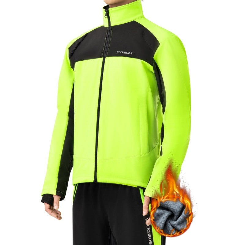 Load image into Gallery viewer, ROCKBROS Cycling Bike Winter Thermal Windproof Jackets for Men Cold Weather Hiking
