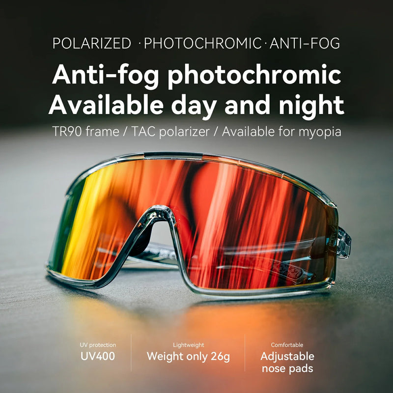 Load image into Gallery viewer, Photochromic Polarized Sports Sunglasses
