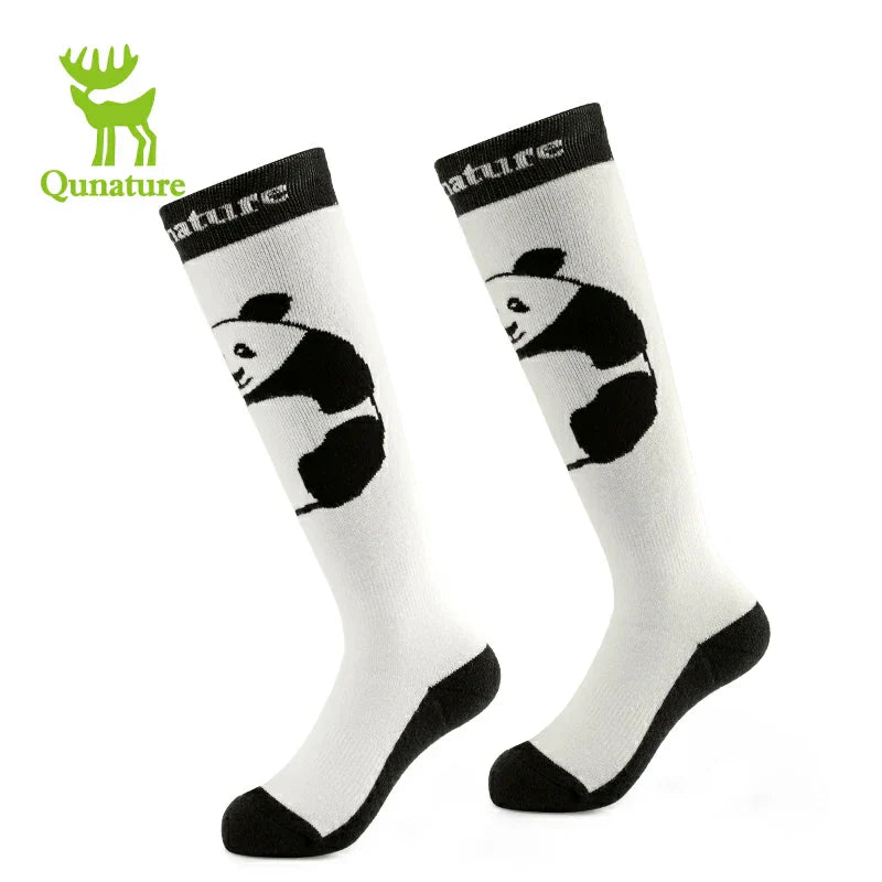 Load image into Gallery viewer, Qunature Kids Panda Ski Socks | Heat Retaining Winter Warmth
