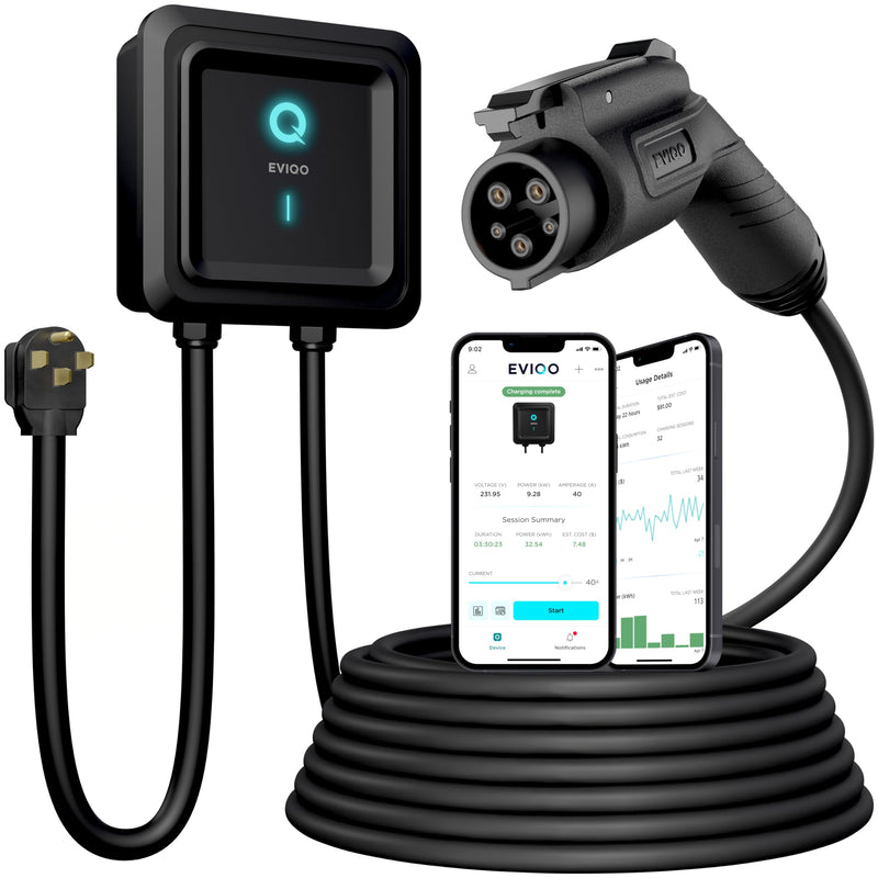 Load image into Gallery viewer, EVIQO Level 2 EV Charger, 48A (11.5kW), 240V, NEMA 14-50 Plug-in, J1772 for Non-Tesla EVs
