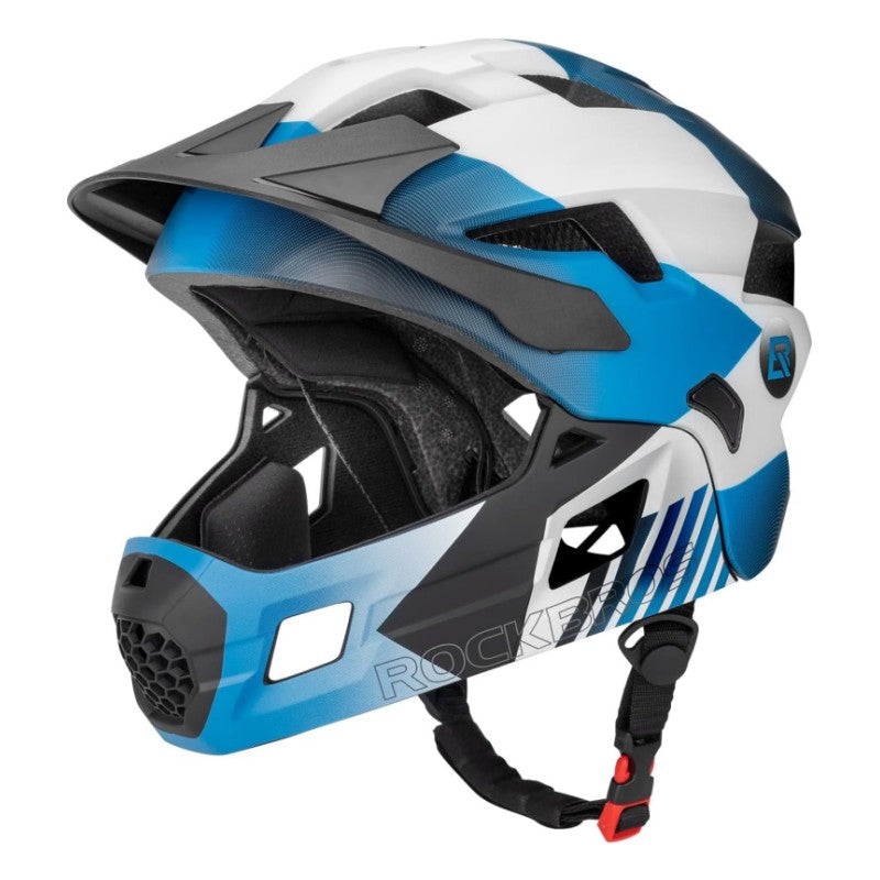Load image into Gallery viewer, ROCKBROS Kids Full Face Bike Helmet Ages 5-14 Anti-Collision Detachable Chin
