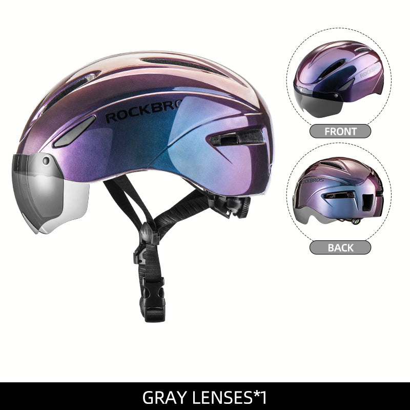 Load image into Gallery viewer, ROCKBROS Ultralight Magnetic Goggles Cycling Helmet
