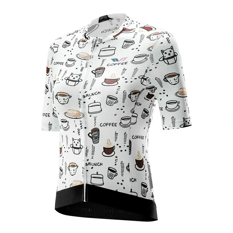 Load image into Gallery viewer, TVI ROCKBROS  Elements Print Female Cycling Top Short-Sleeved Jersey
