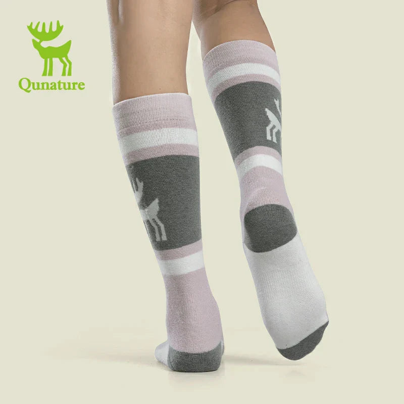 Load image into Gallery viewer, Qunature Wool Ski Socks Winter Warmth Shock Absorption for Skiing Comfort
