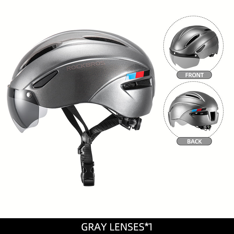 Load image into Gallery viewer, ROCKBROS Ultralight Magnetic Goggles Cycling Helmet
