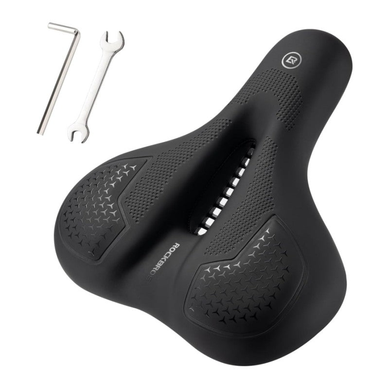 Load image into Gallery viewer, ROCKBROS Comfort Gel Bike Seat Breathable Waterproof Saddle Cruiser/Mountain/Fat Bikes
