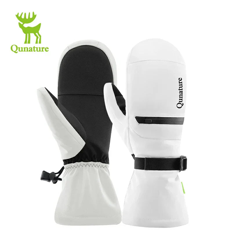 Load image into Gallery viewer, Qunature Windproof Waterproof Thermal Ski Gloves Double-Layer Insulation Touchscreen
