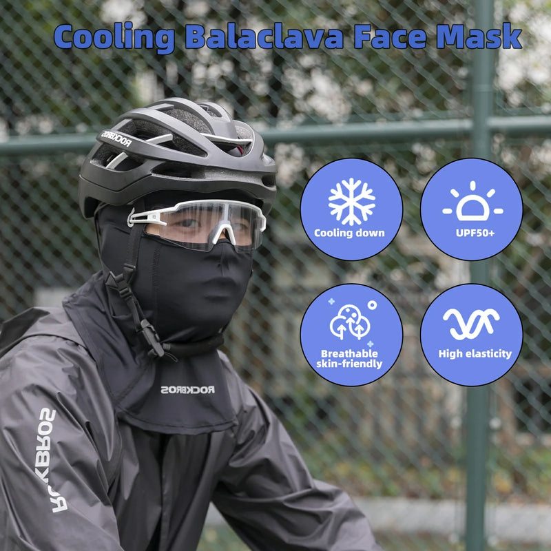 Load image into Gallery viewer, ROCKBROS Face Mask Cooling Neck Gaiter Breathable Face Covering Summer Balaclava
