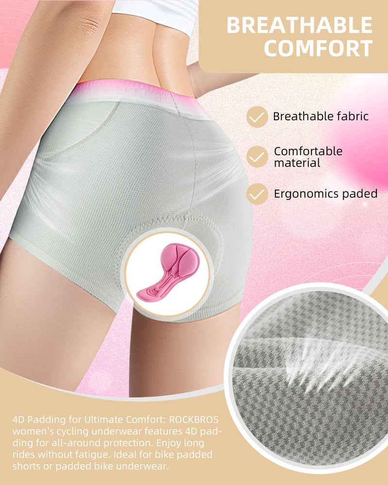 Load image into Gallery viewer, ROCKBROS Women’s Cycling Underwear 4D Padded Bike Shorts
