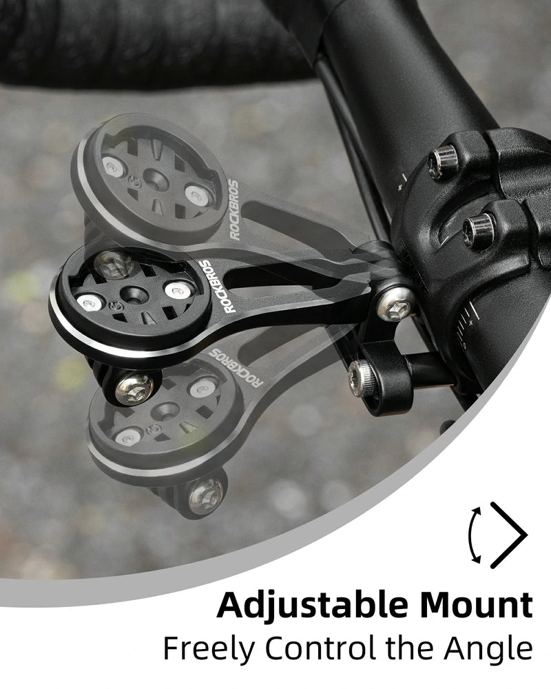 Load image into Gallery viewer, ROCKBROS Bike Computer Mount Out-Front Aluminum Integrated Bicycle Cycling Computer Mount
