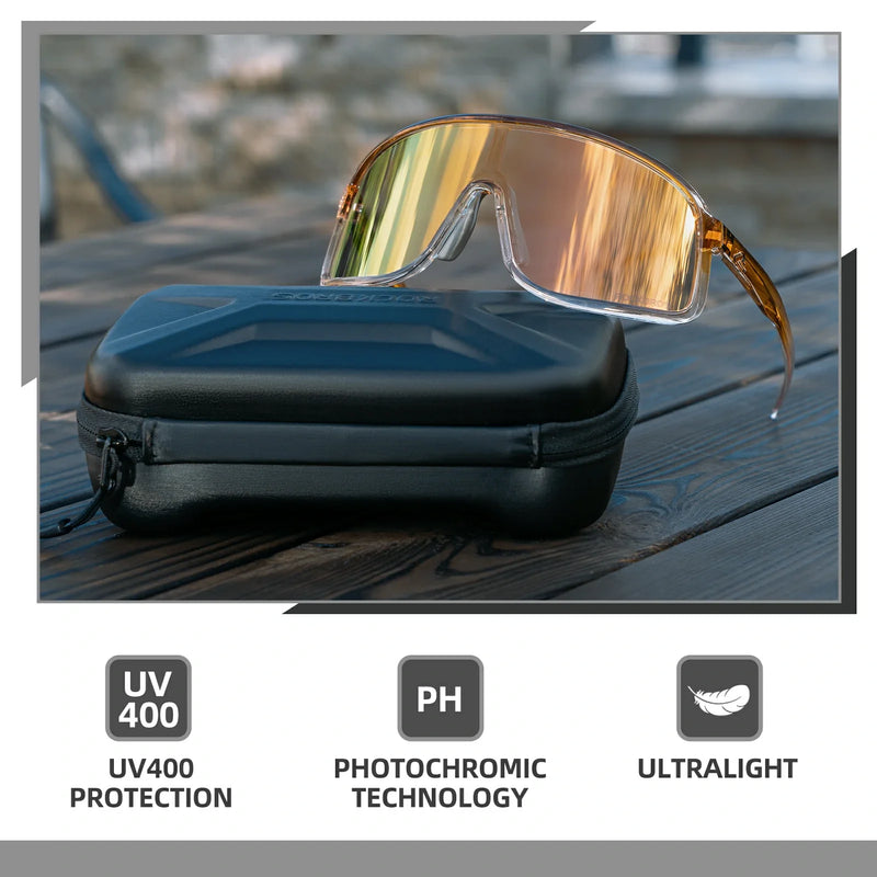 Load image into Gallery viewer, Polarized Photochromic Cycling Sunglasses
