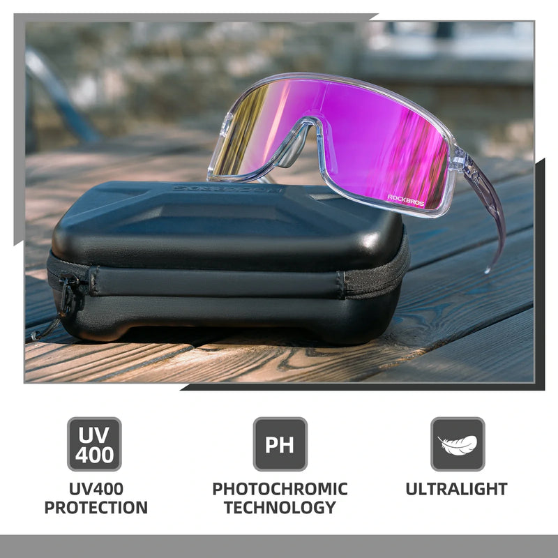 Load image into Gallery viewer, Polarized Photochromic Cycling Sunglasses

