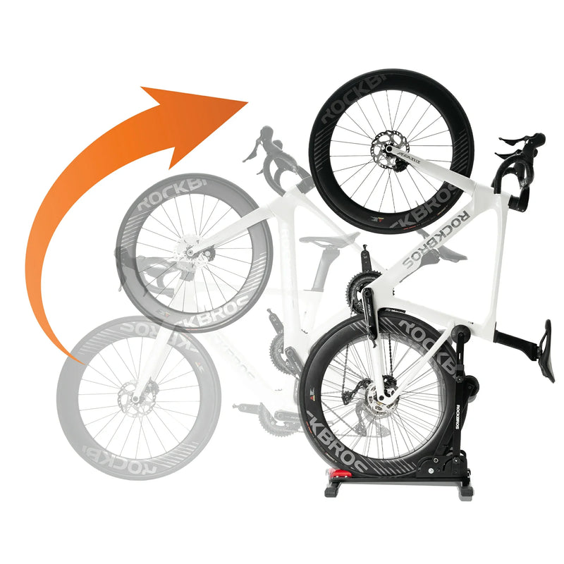 Load image into Gallery viewer, 2-in-1 Adjustable Bike Stand Foldable Floor Vertical Rack Sturdy Carbon Steel for 24"-27.5" Wheels

