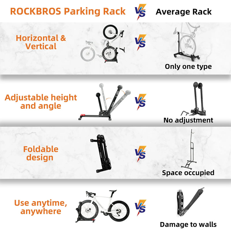Load image into Gallery viewer, 2-in-1 Adjustable Bike Stand Foldable Floor Vertical Rack Sturdy Carbon Steel for 24"-27.5" Wheels
