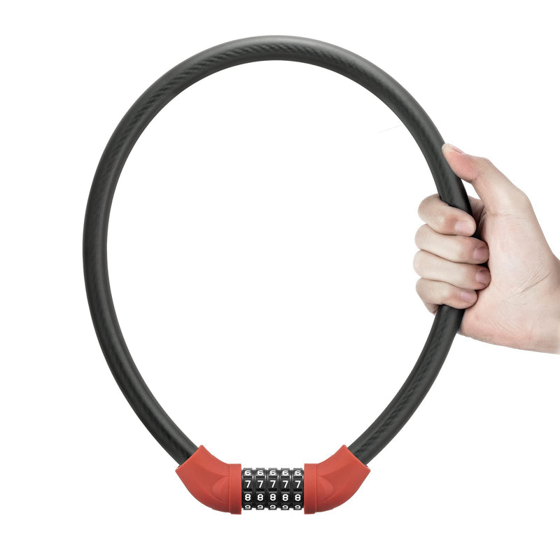 Load image into Gallery viewer, ROCKBROS 5-Digit Bike Cable Lock, Lightweight Portable Combination Lock
