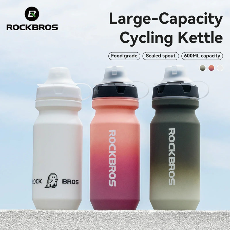 Load image into Gallery viewer, Skin-Feeling Bike Bottle with Pull-Top Lid – Lightweight Leakproof 600/750ml
