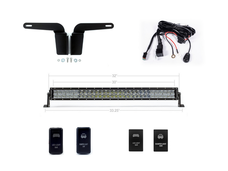 Load image into Gallery viewer, 32" Lower Bumper Flush LED Light Bar Kit For 2003-2009 Toyota 4Runner
