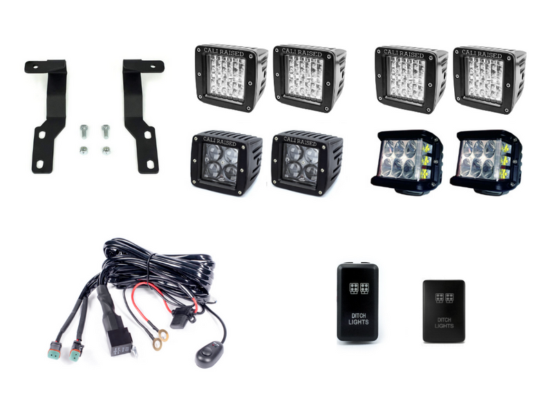 Load image into Gallery viewer, Low Profile LED Ditch Light Brackets Kit For 2005-2015 Toyota Tacoma
