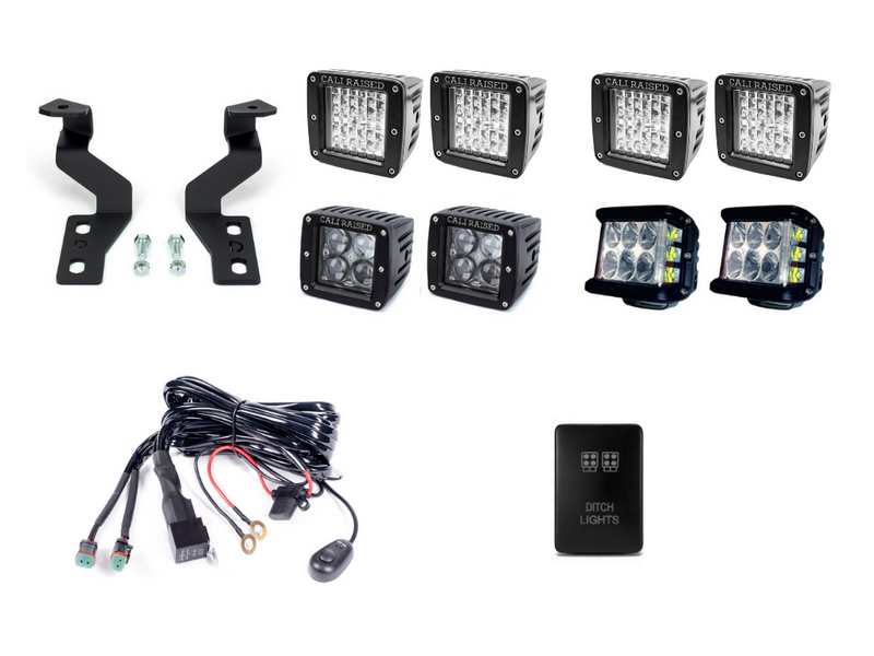 Load image into Gallery viewer, Low Profile Ditch Light Brackets Kit For 2003-2009 Toyota 4Runner
