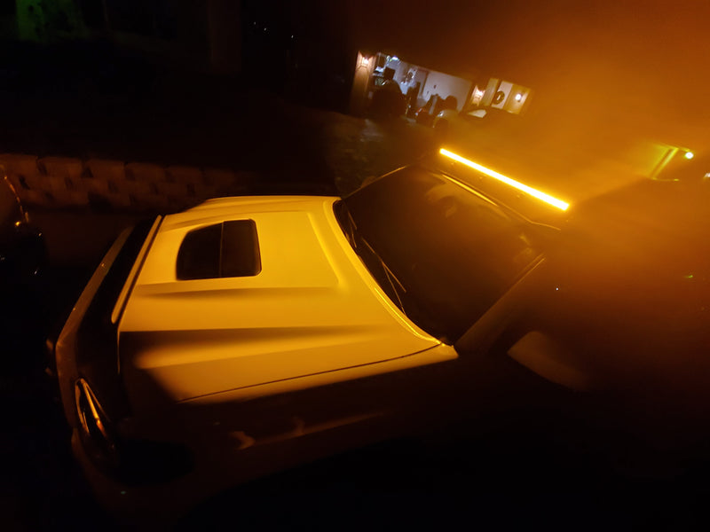 Load image into Gallery viewer, 40" Cut-Out Prinsu Roof Rack Slim LED Light Bar Bracket Kit
