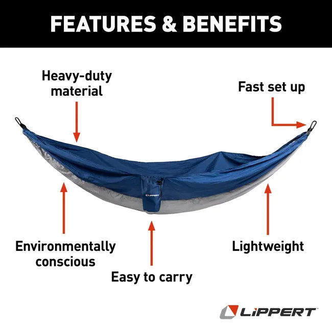 Load image into Gallery viewer, LiPPERT Cloud Camping Single Hammock
