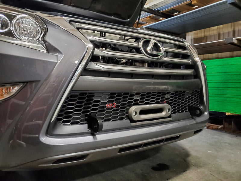 Load image into Gallery viewer, LFD Off Road Adjustable Hidden Winch Mount with Recovery Points - GX460
