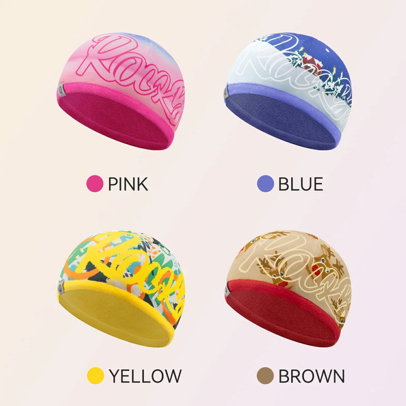 Load image into Gallery viewer, Kids Winter Fleece Beanie for Helmet Use
