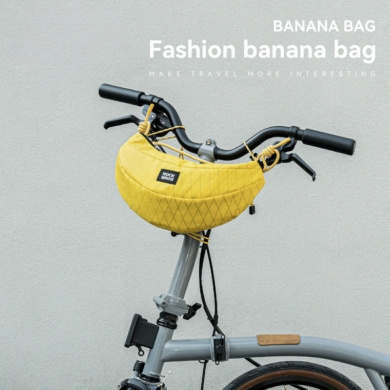 Load image into Gallery viewer, Banana Bike Handlebar Bag, Lightweight Crossbody Cycling Bag 1.8L
